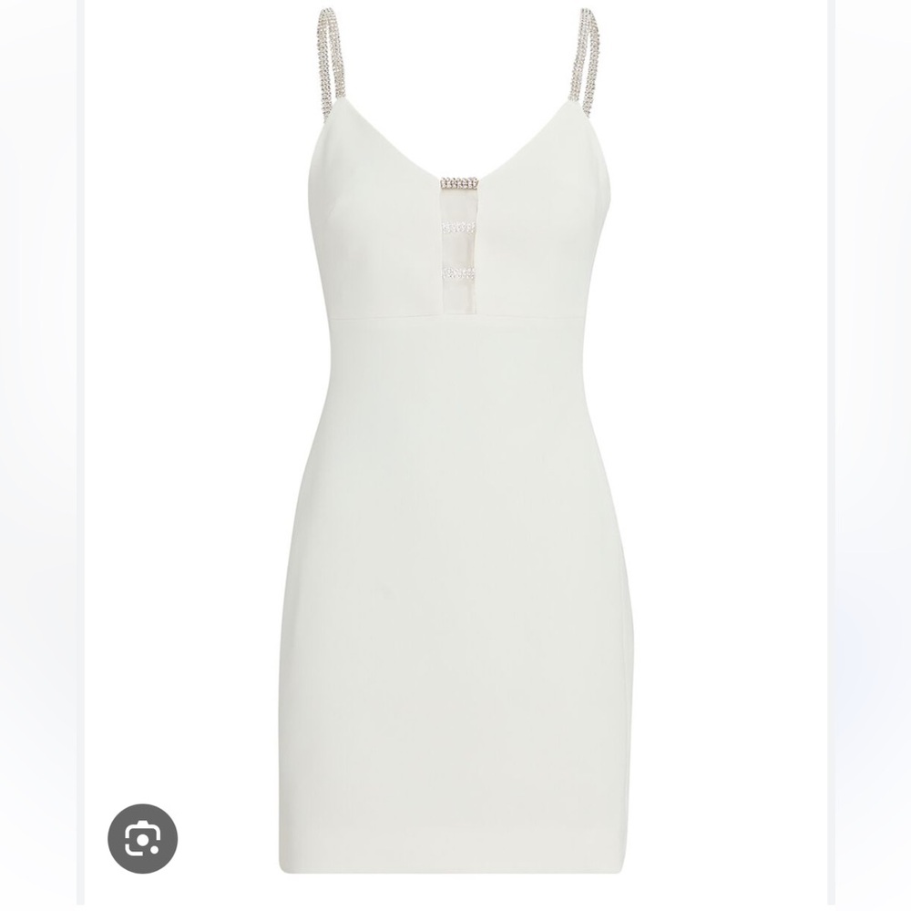 DAVID KOMA - INTERMIX Crystal Strap Mini Dress